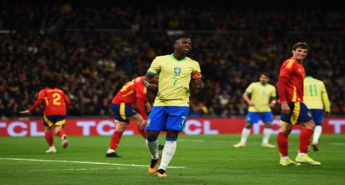 مهرجان أهداف في تعادل إسبانيا والبرازيل وديا